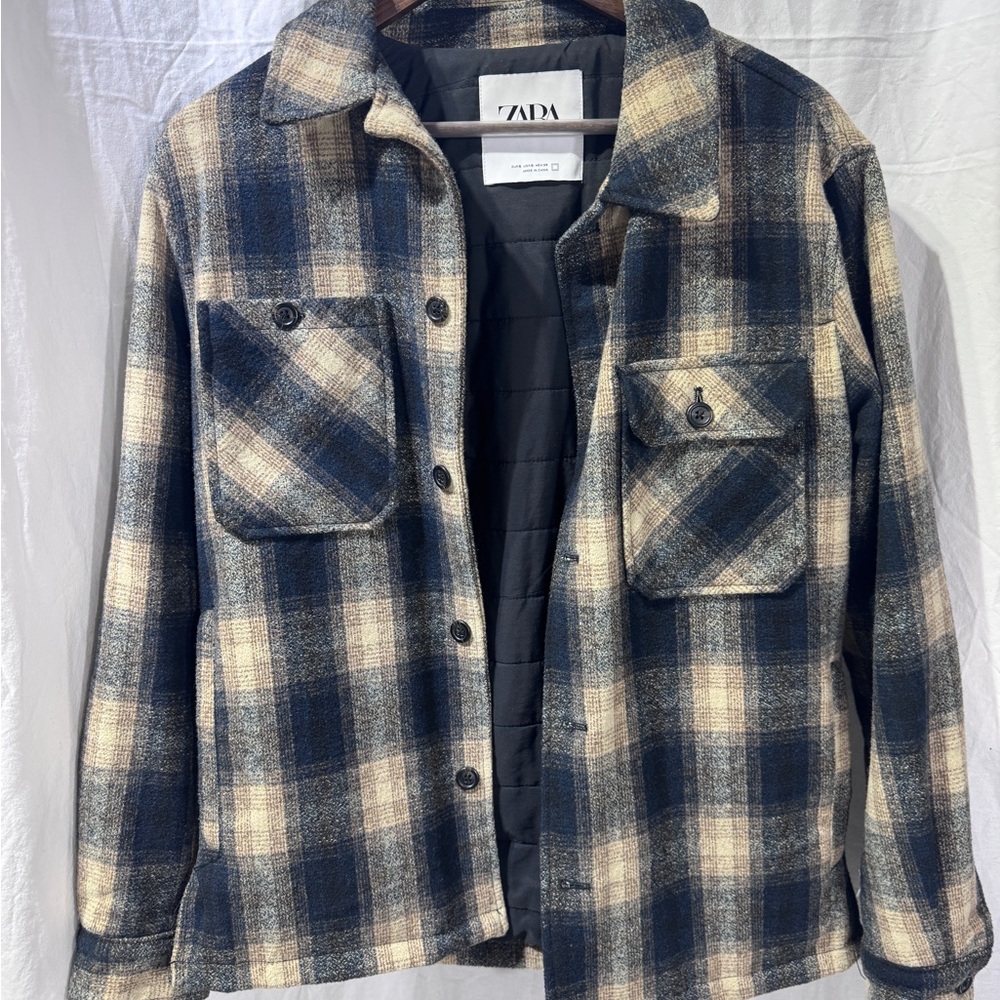 Zara Plaid Flannel Jacket